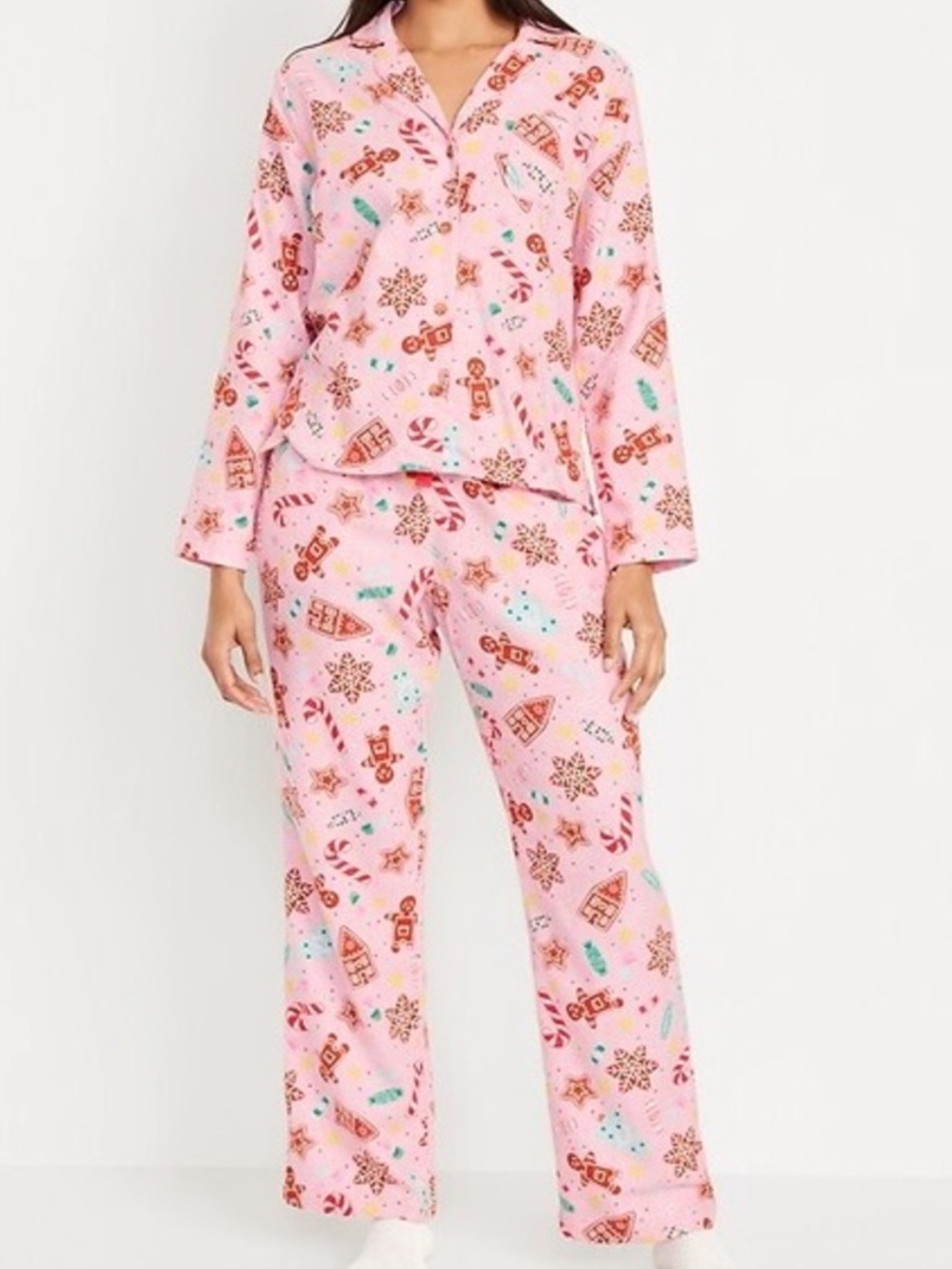 Old Navy Flannel Pajama Set (Candied Ginger)